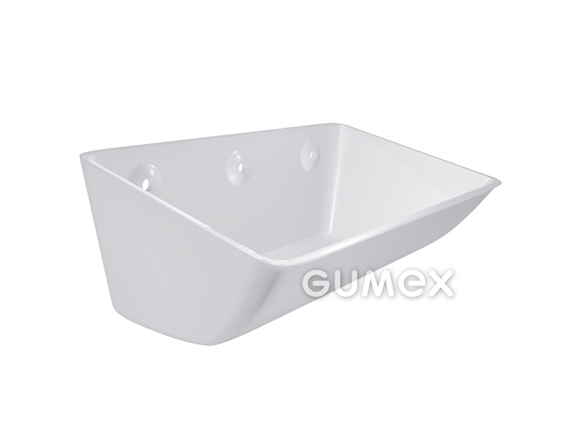 Elevatorbecher gepresst S flach, 280-170/6mm, A-290, B-173, C-111, E-11, F-80/3, 2,28dm3, PE, 
